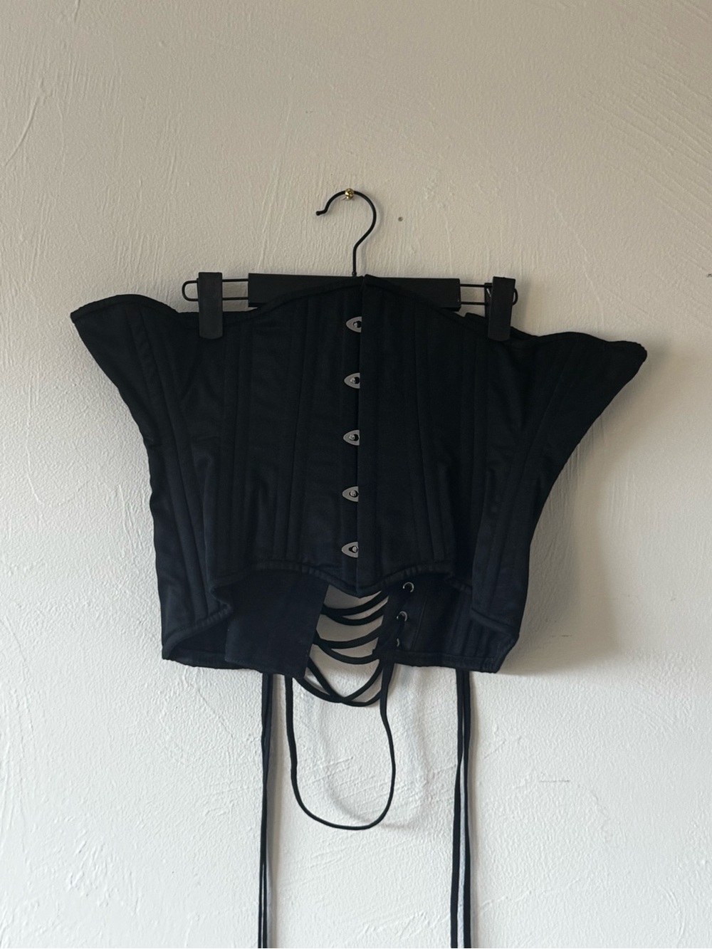 Alter Ego Clothing Black Steel Boned Underbust Corset Size 26